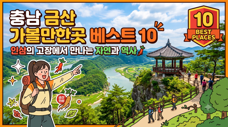 충남 금산 가볼만한곳 베스트 10: 인삼의 고장에서 만나는 자연과 역사