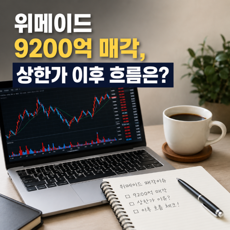 위메이드 9200억 지분 매각 상한가 이후 흐름과 체크할 점