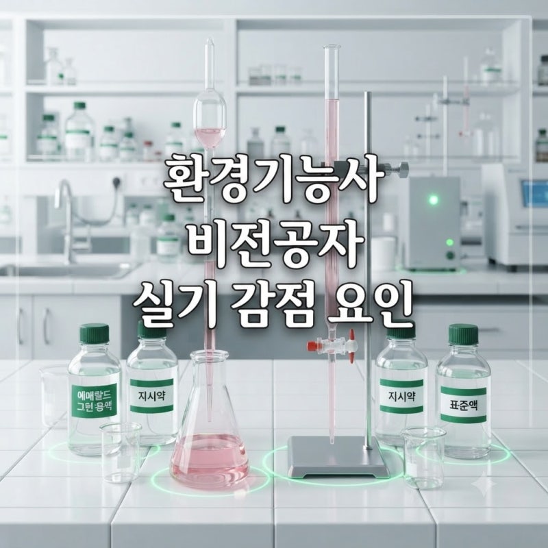 환경기능사 난이도 비전공자가 실기 실험에서 무조건 감점당하는 이유