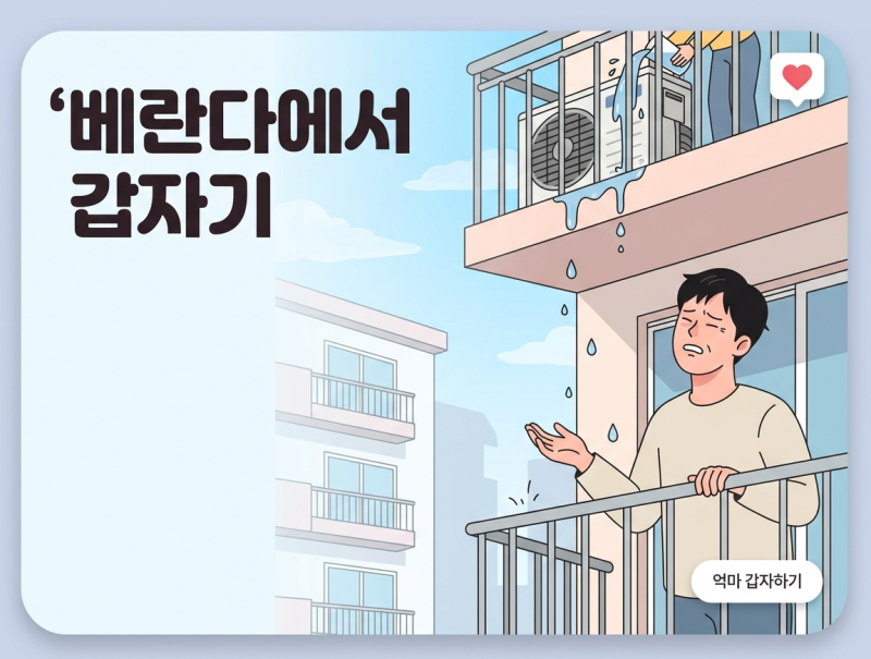 에어컨 실외기에 물 뿌리면 전기세 줄어든다고? 윗집에서 매일 하던 "이 행동"은 민폐였어요.....