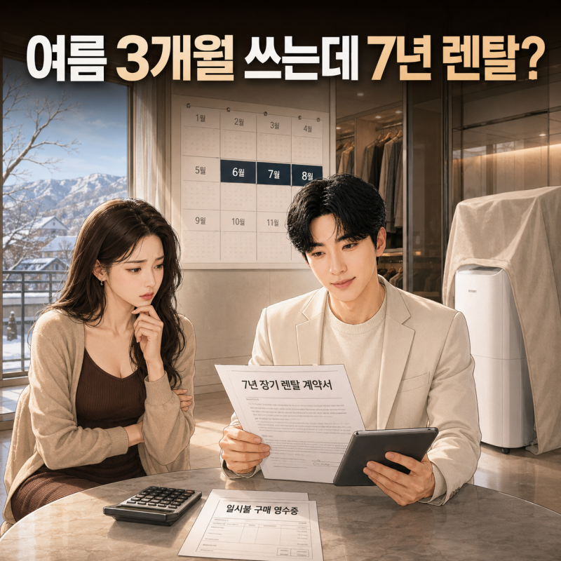 매니저가 양심 고백하는 코웨이 제습기 23L 렌탈의 득과 실 (7년 AS 무상 보증 vs 등록비 위약금....