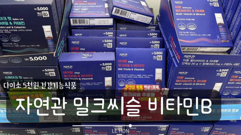 다이소 자연관 바이탈 밀크씨슬 비타민B 후기