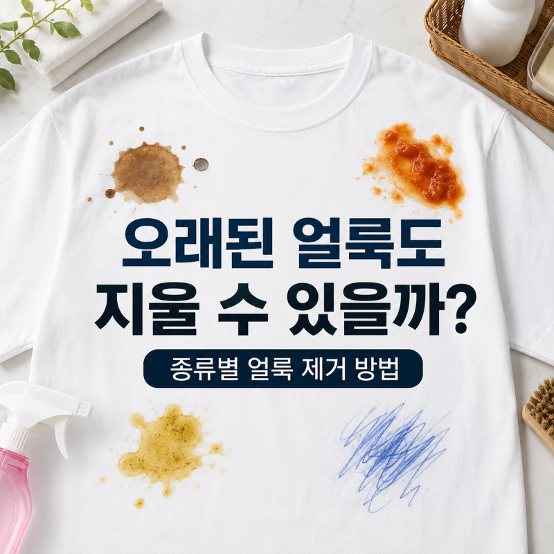 오래된 얼룩도 지울 수 있을까? 기름·커피·흰옷 종류별 얼룩 제거 방법