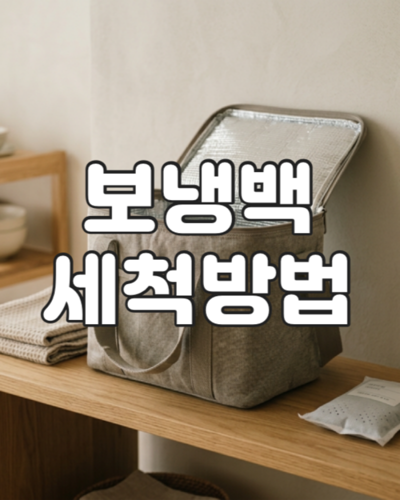 보냉백 세척 방법, 여름 냄새 안 나게 말리는 현실 관리법