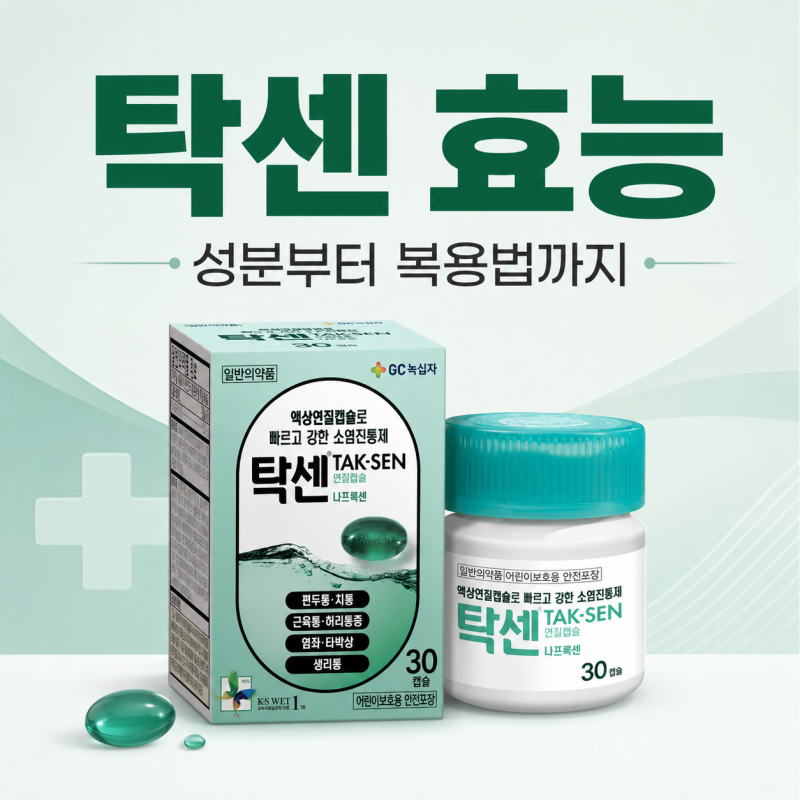 탁센 레이디 효능은? 탁센 효능과 종류, 나프록센 성분 차이 정리