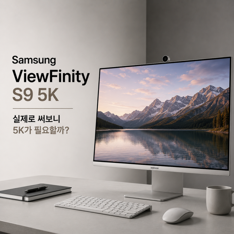 삼성 ViewFinity S9 5K 모니터 실제로 써보니 | 5K가 필요할까?