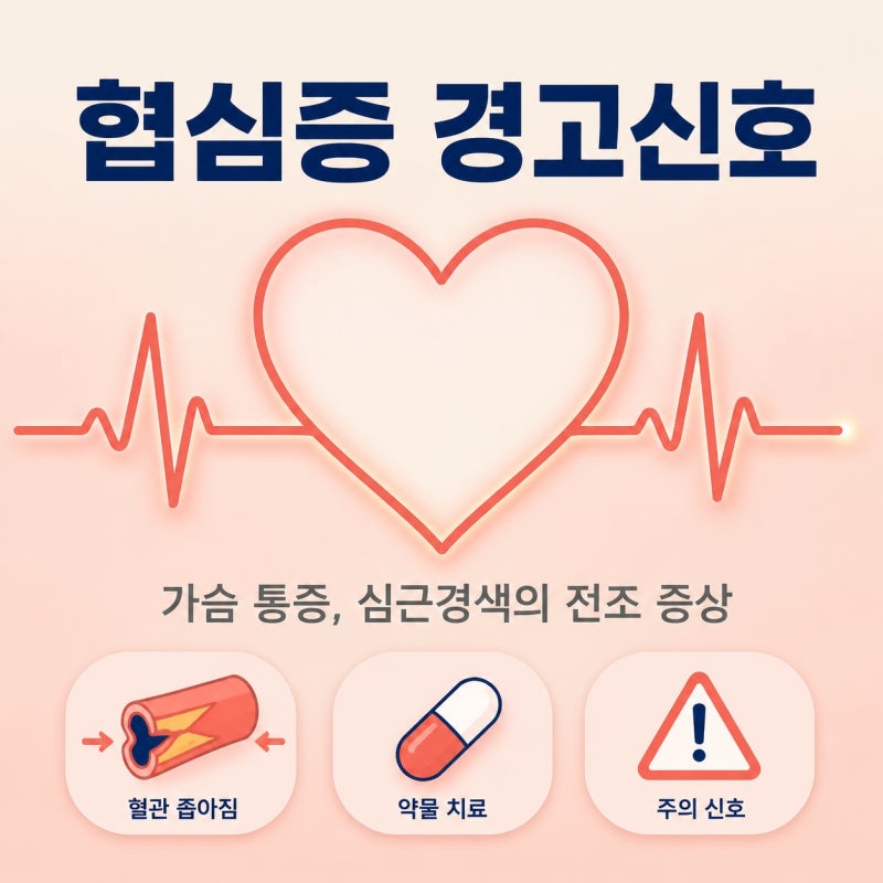 가슴 통증이 보낸 경고, 협심증 원인부터 검사 및 치료 약 정리