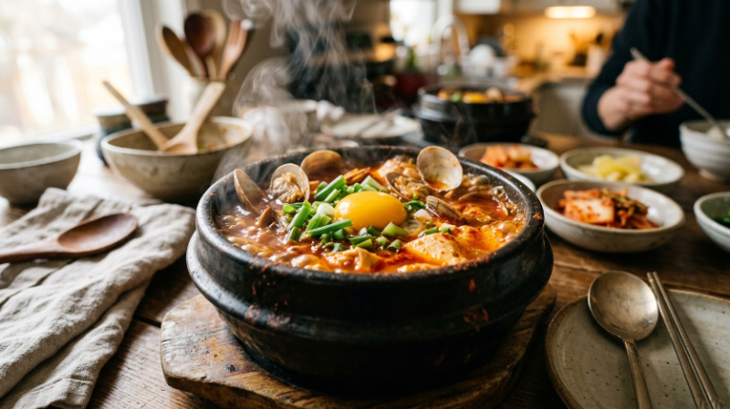 정호영 해물 순두부찌개 레시피, 바지락 넣고 끓이는법 정리