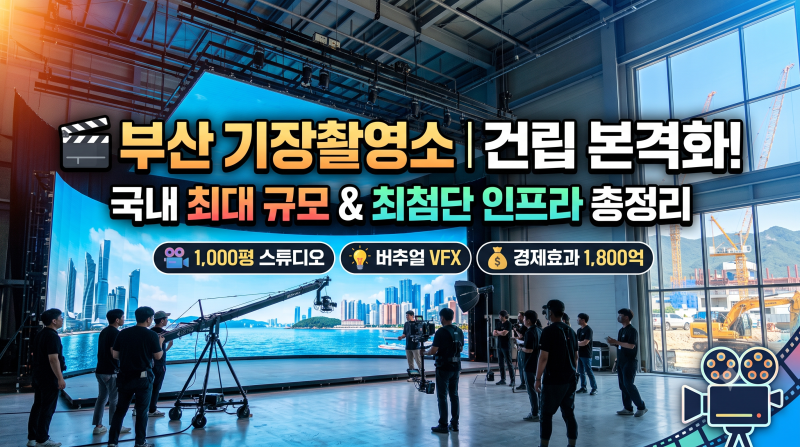 [기장 개발 호재] 국내 최대 규모 '부산기장촬영소' 건립 본격화! (규모, 경제효과 총정리)