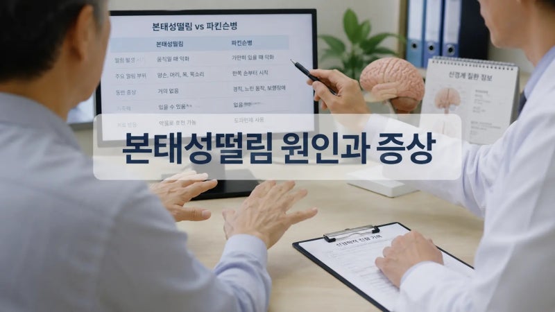본태성떨림 원인과 증상, 파킨슨병과 차이 및 치료법