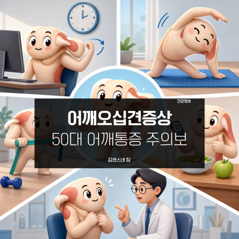 어깨 오십견 증상 50대부터 시작되는 통증 원인과 치료 방법