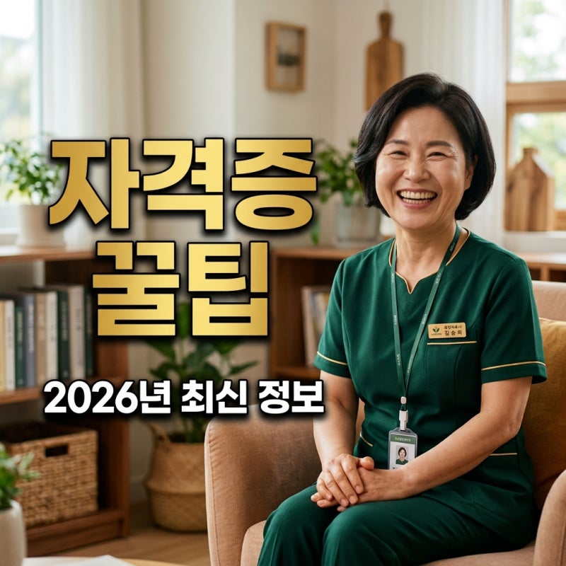요양보호사 자격증 취득방법 및 2026년 시험일정 완벽 정리