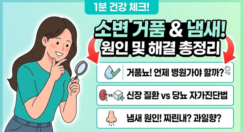 변기 속 소변 거품 5분 넘게 지속된다면 신장과 혈당 체크!!