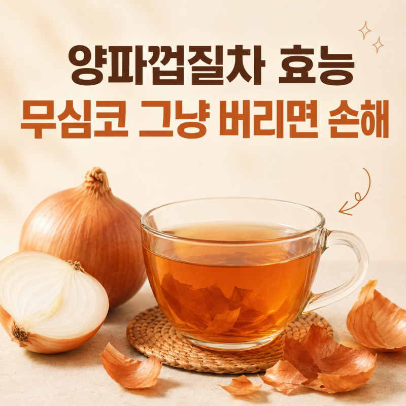 양파껍질차 효능 무심코 그냥 버리면 손해