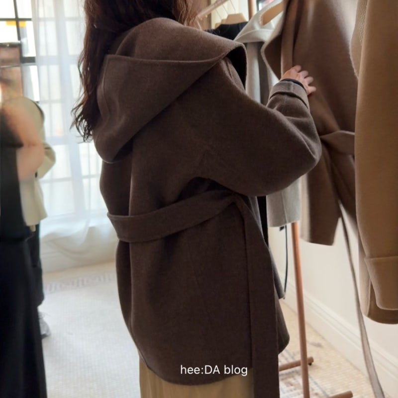 유메르 26FW 코트 팝업 가격 정보