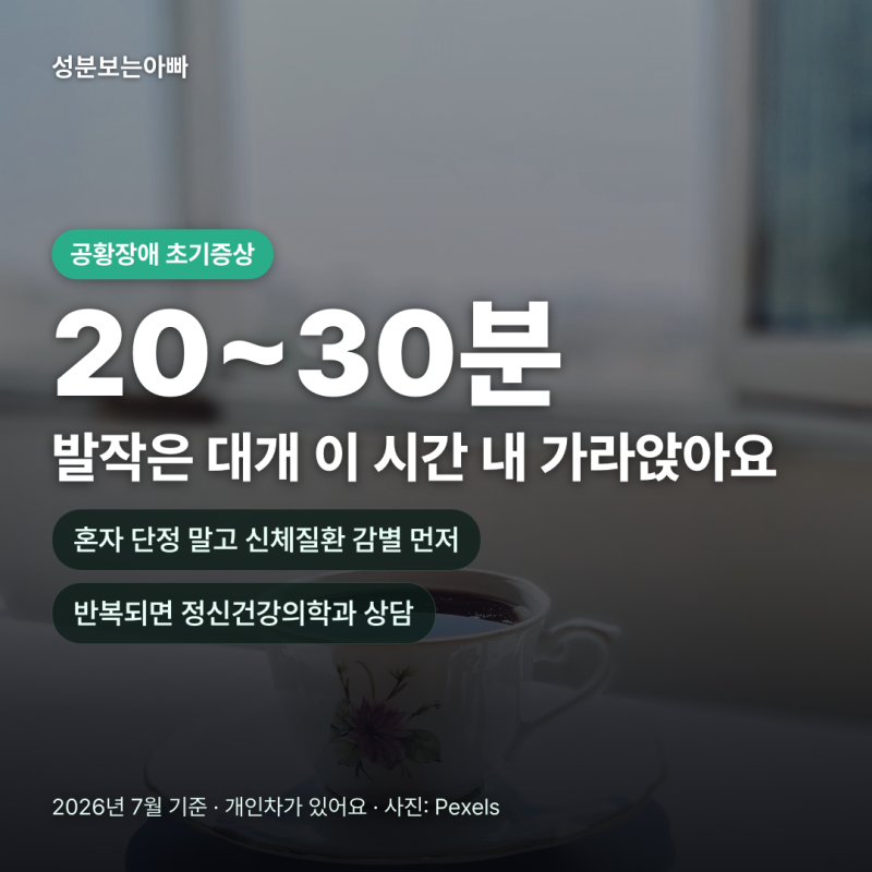공황장애 초기증상, "갑자기 숨이 턱 멎는 느낌?" 신체질환 감별부터 해야 하는 이유 5가지