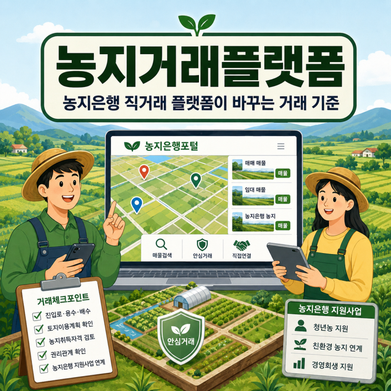 농지은행 직거래 플랫폼이 바꾸는 농지 거래 기준
