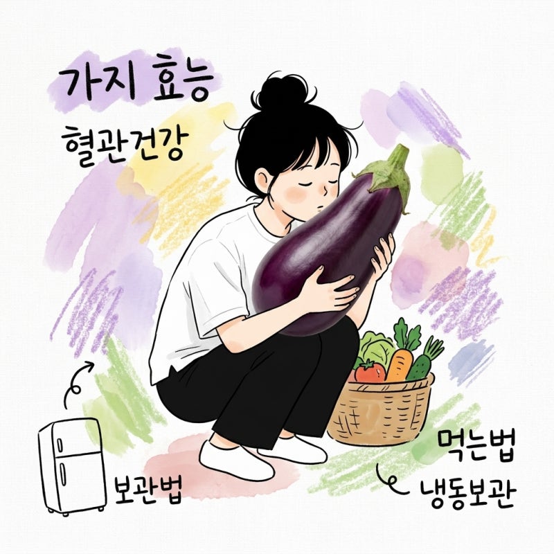 가지 효능 먹는법 보관법 냉동보관 혈관건강