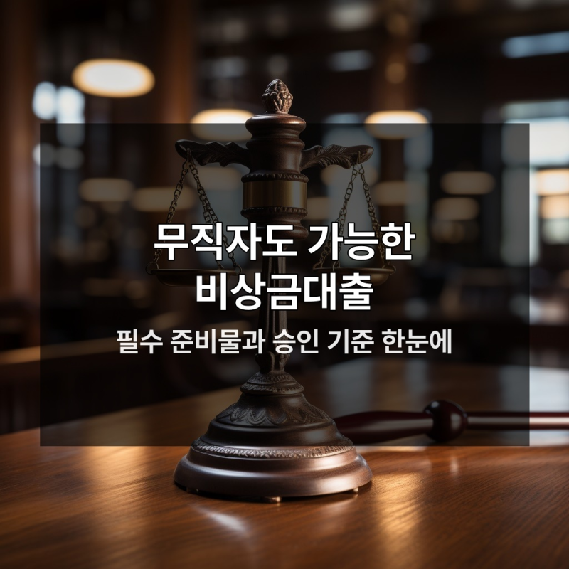무직자 비상금대출 조건 바뀌니 안 하면 손해