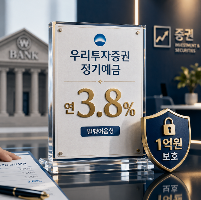 “연 3.8%에 1억원 보호?” 우리투자증권, 은행 예금과 달랐던 한 줄…