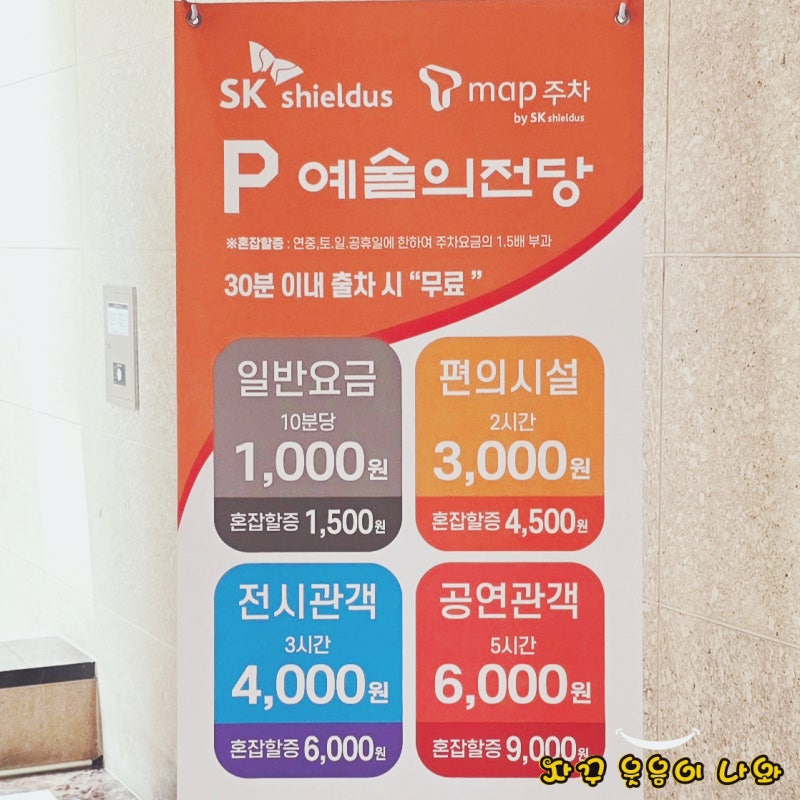 예술의전당 주차장·주차요금 할인 Tip @ 오페라·음악당
