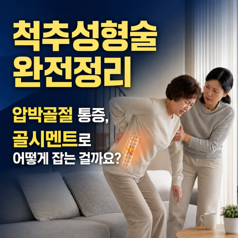 척추성형술 완전정리 | 압박골절 통증, 골시멘트로 어떻게 잡는 걸까요?