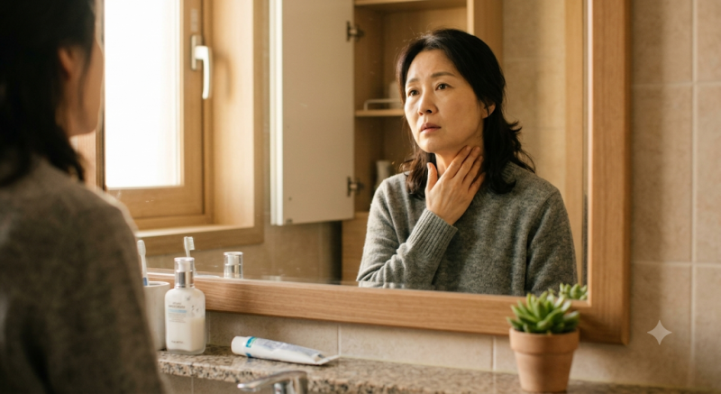 갑상선암 증상, 3일 이상 목 이물감이나 '이 증상' 계속되면 의심해봐야 하는 이유
