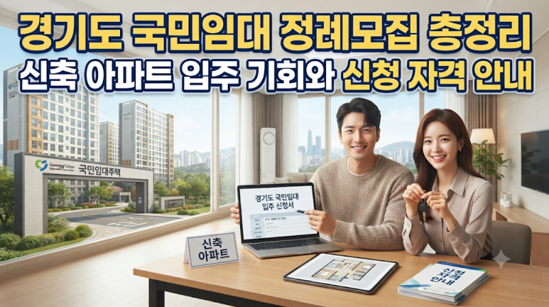 경기도 국민임대 정례모집 총정리 신축 아파트 입주 기회와 신청 자격 안내