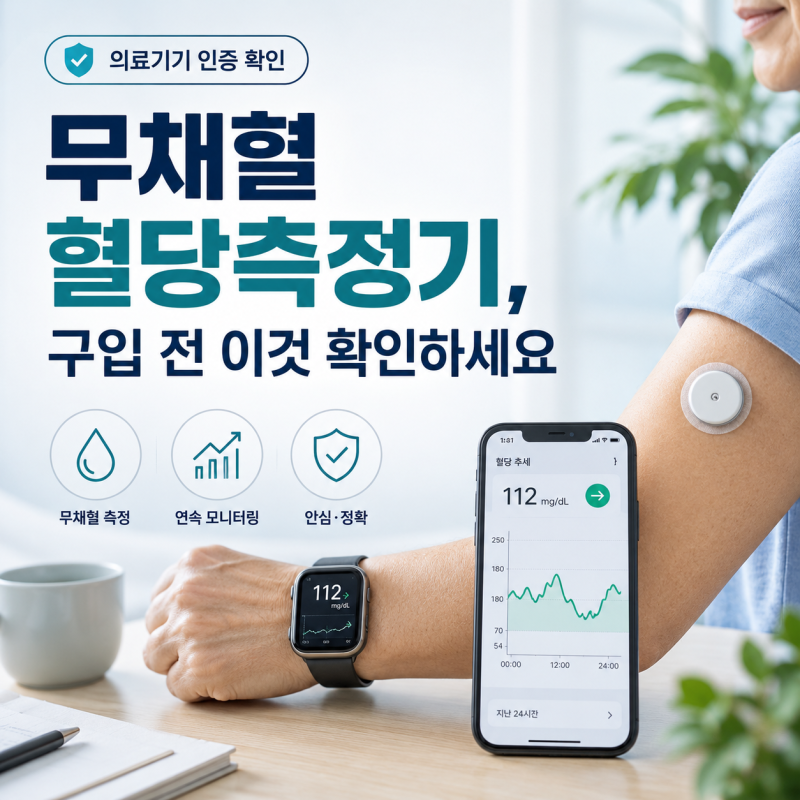 무채혈 혈당측정기, 50대가 구입 전 알아야 할 것