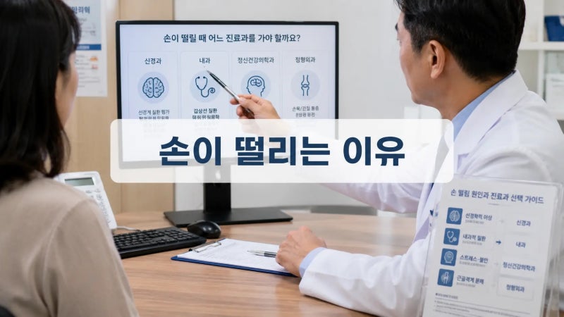 손이 떨리는 이유, 어느 병원 가야 할까? 진료과와 검사