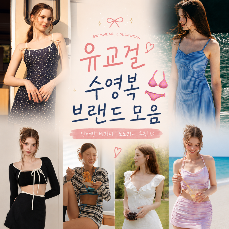 유교걸 수영복 브랜드 모음 단아한 비키니 모노키니 추천