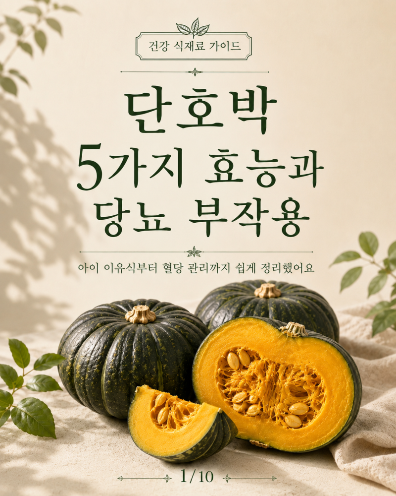 미니밤 단호박 효능 5가지와 주의할 점 당뇨 부작용