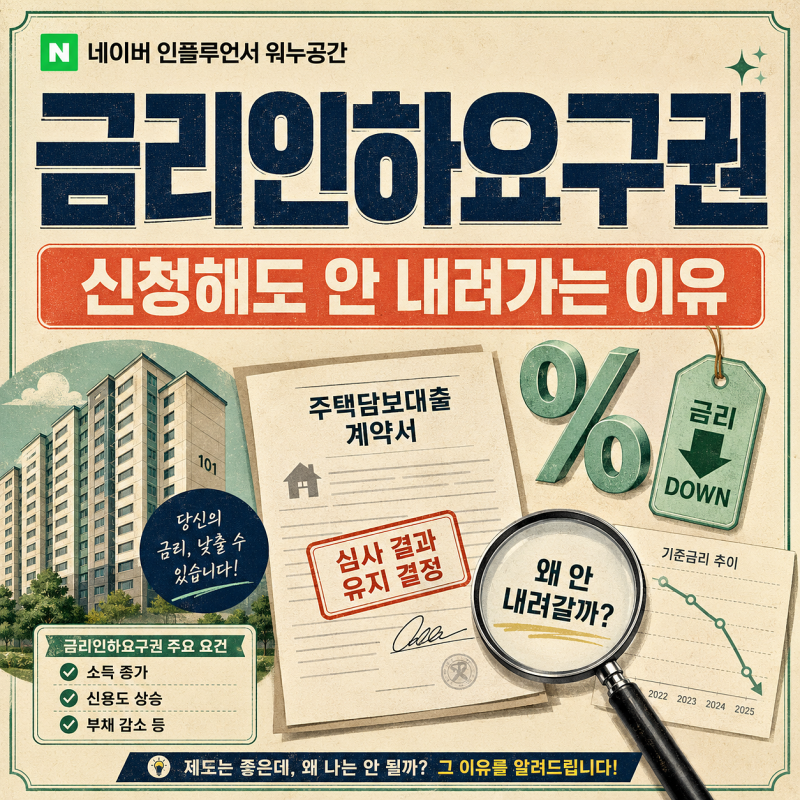 금리인하요구권 신청해도 금리가 내려가지 않는 이유