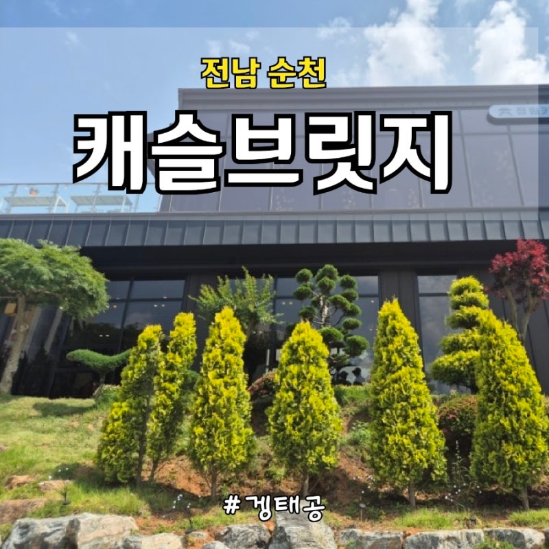 순천역 근처 대형카페, 숲카페, 베이커리카페, 힐링하기 좋은 캐슬브릿지 정원카페
