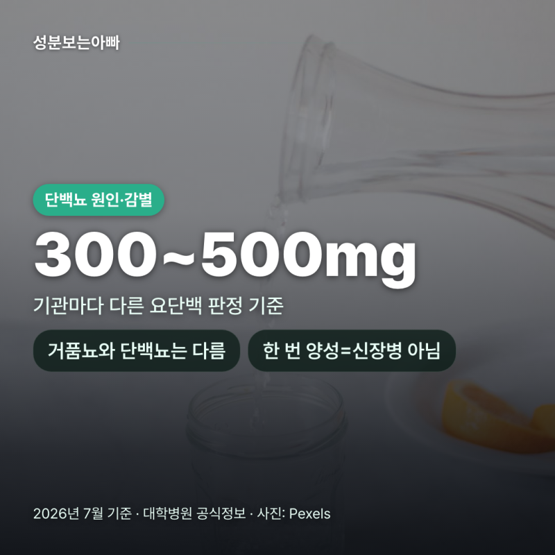 단백뇨 원인과 거품뇨 차이, 일시적 vs 지속성 요단백 감별과 병원 기준