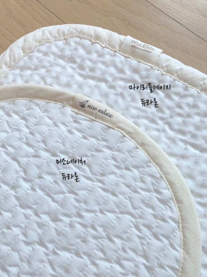 리안드림콧 침대패드 베개패드 인견 듀라론 비교, 마리데vs미소네이처