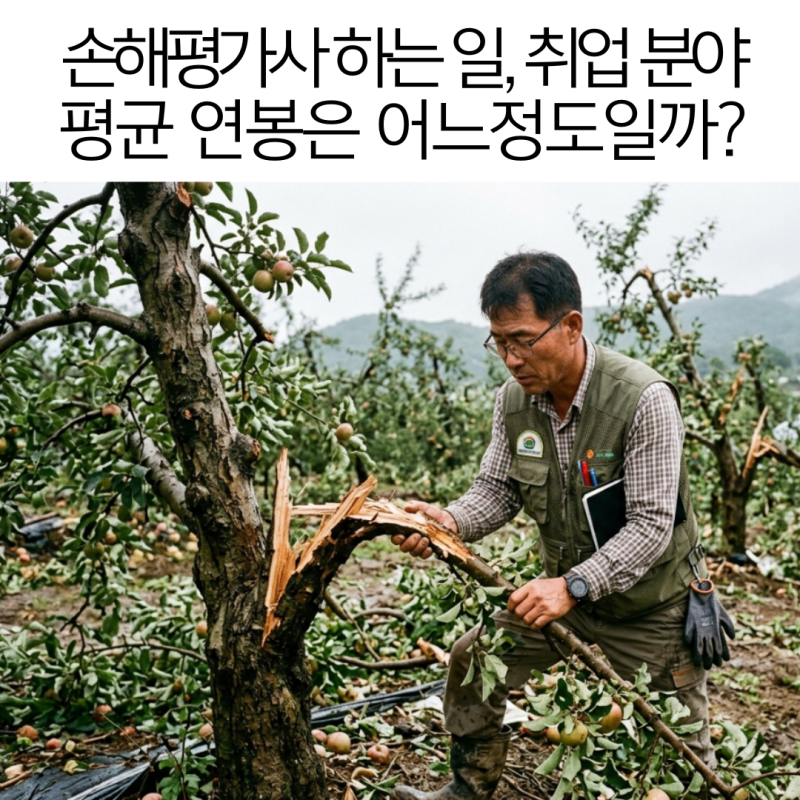 손해평가사 하는 일 및 취업, 정규직과 프리랜서 평균 연봉 비교