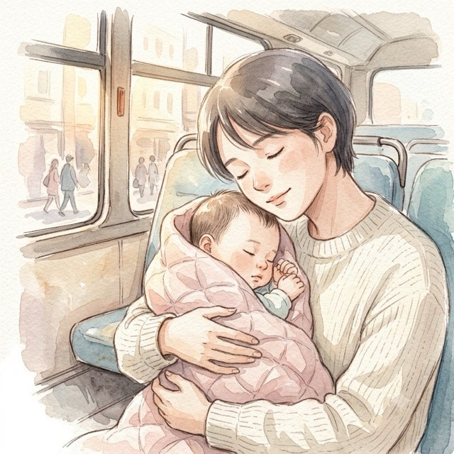 아기를 데리고 버스 타는 꿈 - 버스 꿈