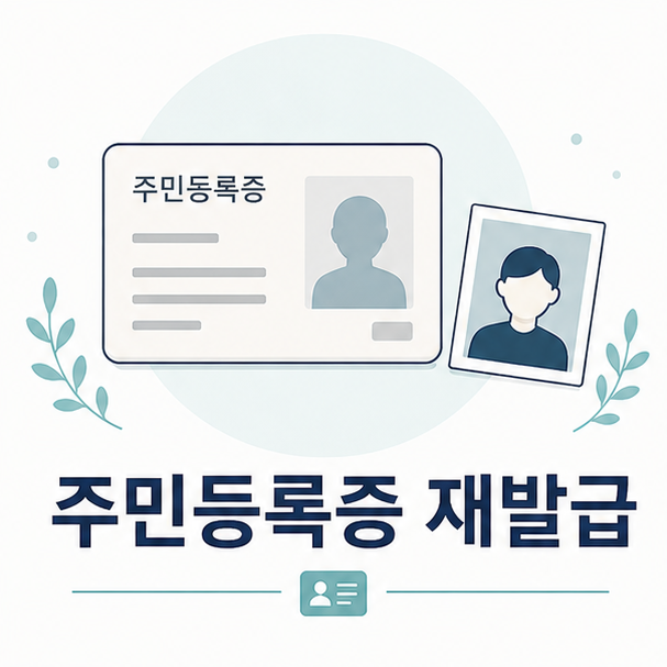 주민등록증 재발급 준비물, 사진 규격과 수수료 정리