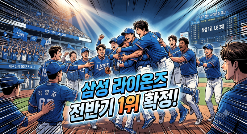 [KBO] 2026 프로야구 순위 대이변! 삼성 라이온즈 11년 만의 전반기 1위 등극 비결과 후반기 전망....