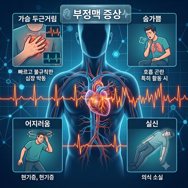 그냥 넘기면 위험한 부정맥 증상 4가지와 1분 자가진단법