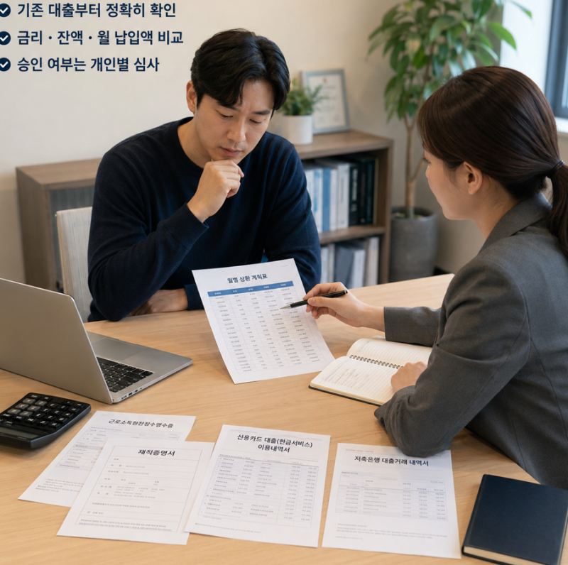 저신용자 대환대출 승인조건 정리