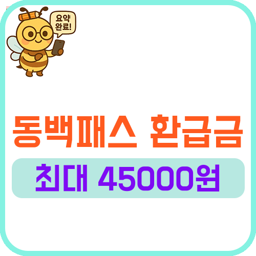 동백패스 환급금액 계산법과 신청 방법 정리