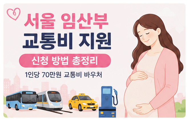서울 임산부 교통비 신청 사이트 및 지원금 사용방법 완벽 가이드