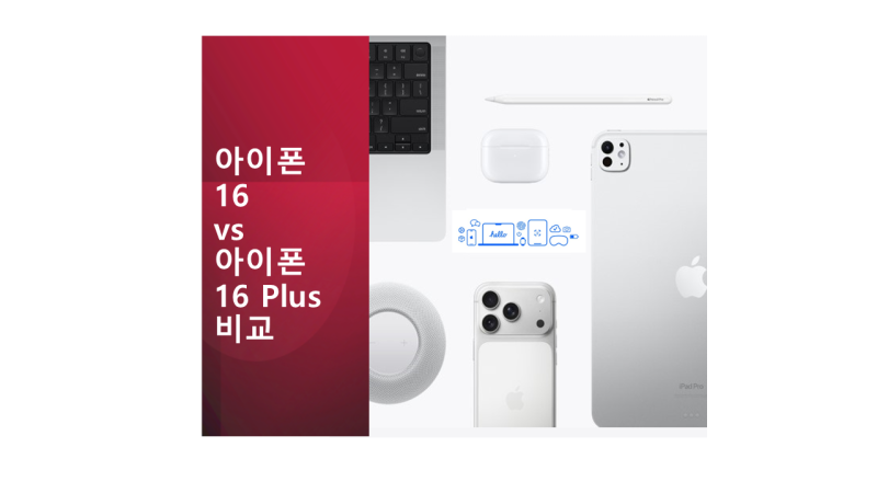 아이폰 16 vs 아이폰 16 Plus 비교