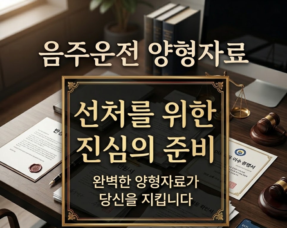 음주운전 양형자료 어떤게 있을까요?