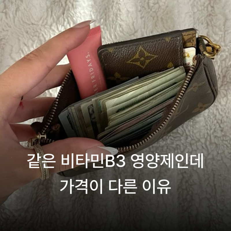 같은 나이아신아마이드 영양제인데 가격이 다른 이유? 비타민 B3 원료와 원산지 체크