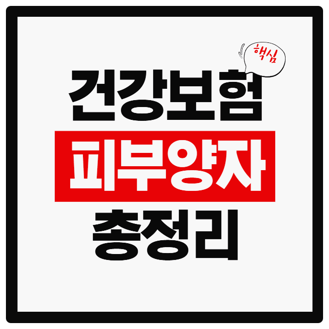 건강보험 피부양자 등록 전 꼭 알아야 할 사항｜필요서류, 자격조건, 상실 사유