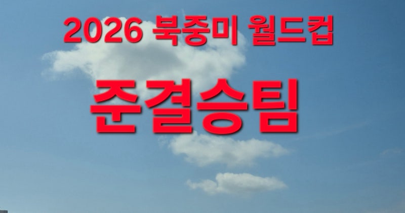 월드컵] 준결승전 [ 15일 16일] 대진표