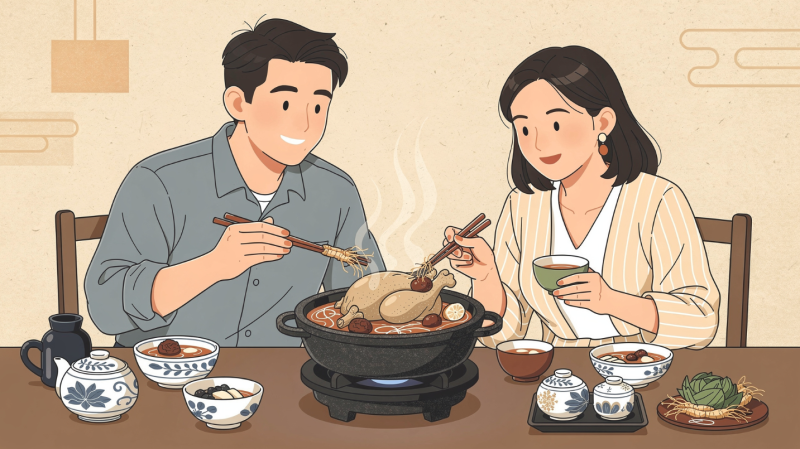삼계탕 끓이는법 황금레시피: 압력솥 시간 조절과 닭 비린내 제거 꿀팁 완전정리